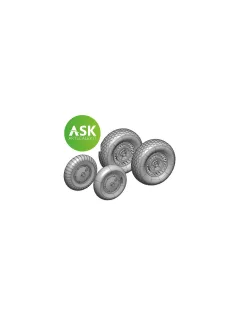   Art Scale - Me 262 Wheels detail set - 3D print for Arma Hobby