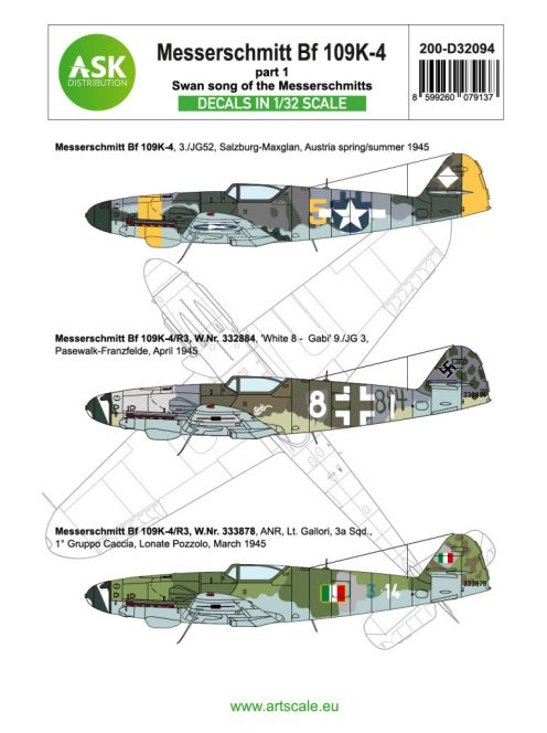 Art Scale - 1/32 Bf 109K-4 part 1 - Swan song of the Messerschmitts
