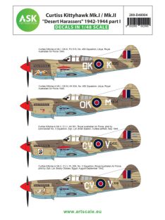   Art Scale - 1/48 Curtiss Kittyhawk Mk.I / Mk.II "Desert Harassers" 1942-1944 part I