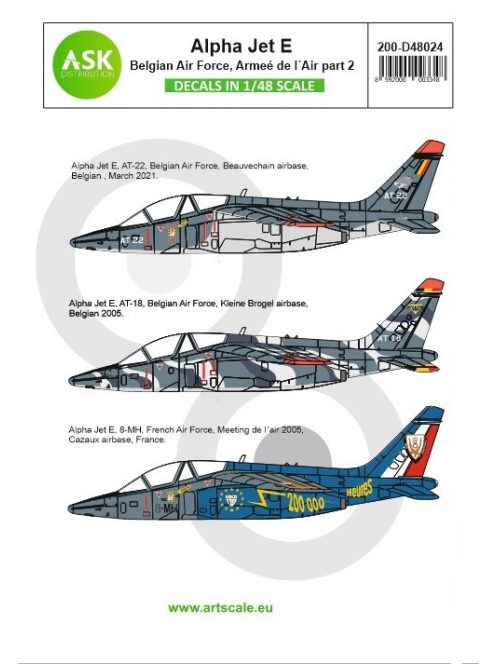 Art Scale - 1/48 Alpha Jet E Belgian Air Force and Armeé de l'Air - part 2