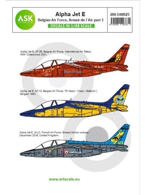 Art Scale - 1/48 Alpha Jet E Belgian Air Force and Armeé de l'Air - part 3