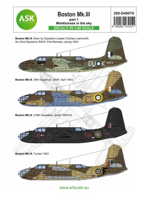 Art Scale - 1/48 Boston MK.III part 1 - Workhorses in the sky