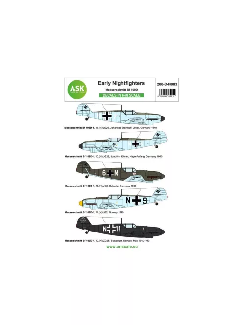 Art Scale - Messerschmitt Bf 109D (very) Early Nightfighterspart 1