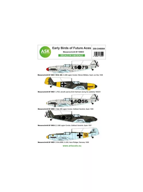 Art Scale - Messerschmitt Bf 109B/DEarly birds of the future Aces