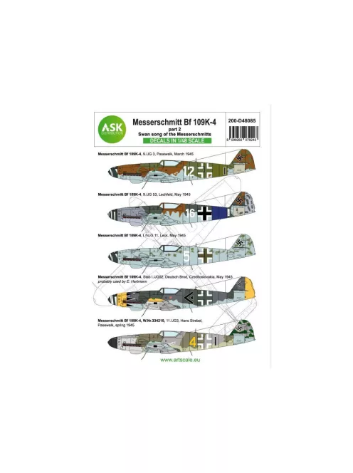 Art Scale - Messerschmitt Bf 109K-4 part 2Swang song of the Messerschmitts