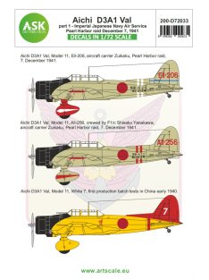   Art Scale - 1/72 Aichi D3A1 Val part 2 - Pearl harbor raid, 7. December 1941