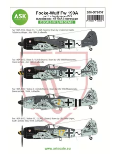   Art Scale - 1/72 Focke-Wulf Fw 190A-8/R2 part 1 - JG 3 Butcherbirds /  Fw 190A-8 Rammjäger