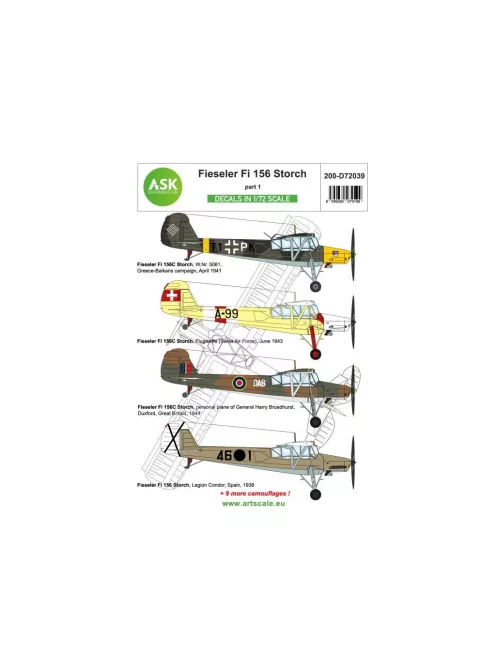 Art Scale - Fieseler Fi 156 Storch part 1Around WWII Europe and Foreign services