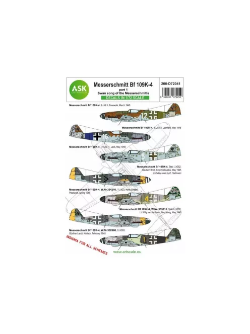 Art Scale - Bf 109K-4 part 1 - Swan song of the Messerschmitts