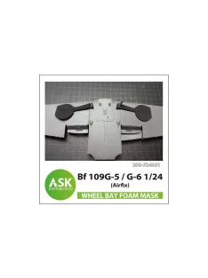   Art Scale - Bf 109G-5 / G-6 Wheel bays - FOAM flexibel express fit mask for Airfix