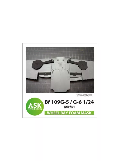 Art Scale - Bf 109G-5 / G-6 Wheel bays - FOAM flexibel express fit mask for Airfix