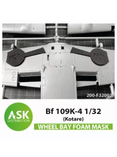   Art Scale - Bf 109K-4 Wheel bays - FOAM flexibel express fit mask for Kotare