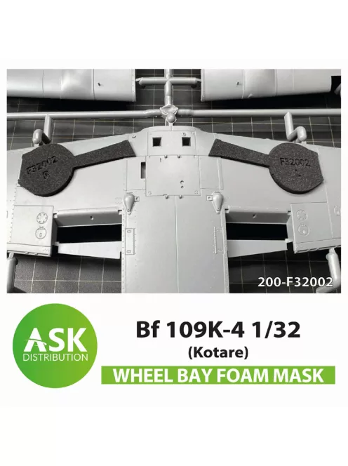 Art Scale - Bf 109K-4 Wheel bays - FOAM flexibel express fit mask for Kotare