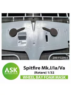   Art Scale - Spitfire Mk.I/Ia/Va Wheel bays - FOAM flexibel express fit mask for Kotare
