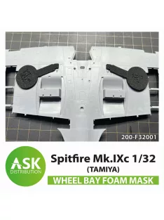   Art Scale - Spitfire Mk.IXc Wheel bays - FOAM flexibel express fit mask for Tamiya