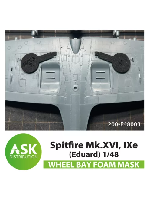 Art Scale - Spitfire Mk.XVI, IXe FOAM flexibel wheel bay mask for Eduard