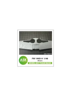 Art Scale - Fw 190D flexibel FOAM wheel bay mask for Miniart