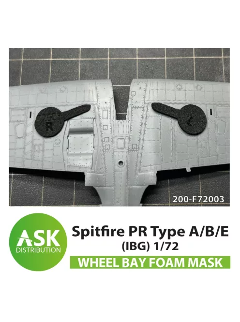 Art Scale - Spitfire PR Type A/B/E wheel bay FOAM flexibel mask for IBG