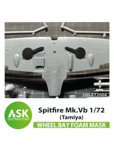   Art Scale - Spitfire Mk.Vb wheel bay FOAM flexibel mask for Tamiya
