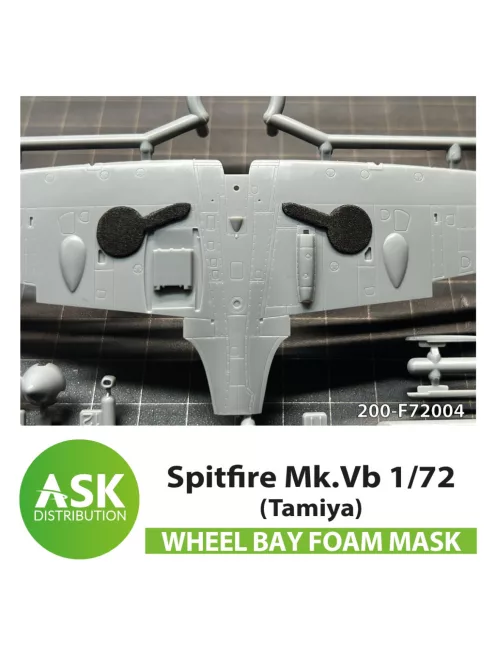 Art Scale - Spitfire Mk.Vb wheel bay FOAM flexibel mask for Tamiya