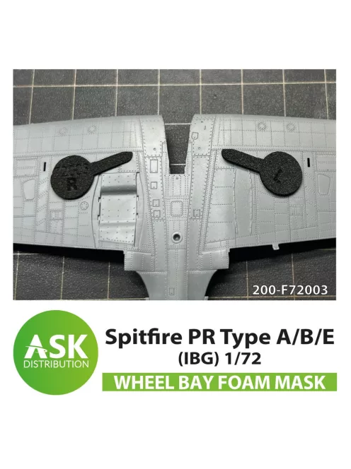 Art Scale - Spitfire PR Type A/B/E wheel bay FOAM flexibel mask for IBG