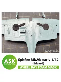   Art Scale - Spitfire Mk.Vb wheel bay FOAM flexibel mask for Eduard