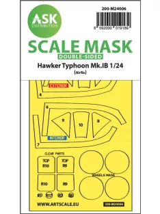   Art Scale - 1/24 Hawker Typhoon Mk.IB double-sided express masks for Airfix