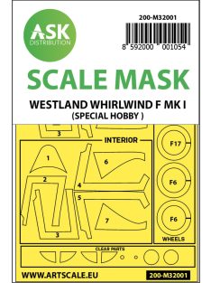   Art Scale - 1/32 Westland Whirlwind Mk.I double-sided  painting mask for Special Hobby
