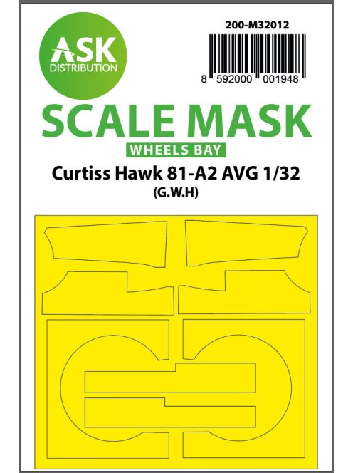 Art Scale - 1/32 Curtiss Hawk 81-A2 AVG wheels bay masks for Great Wall Hobby