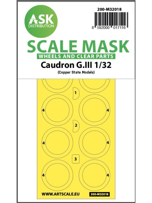 Art Scale - 1/32 Caudron G.III double-sided express masks for CSM
