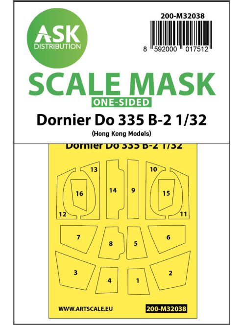 Art Scale - 1/32 Dornier Do 335B-2 one-sided mask for HK Models