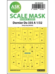   Art Scale - 1/32 Dornier Do 335A double-sided mask for HK Models