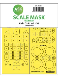   Art Scale - 1/32 Aichi D3A1 Val one-sided express self adhesive mask for Infinity 3206