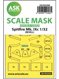   Art Scale - 1/32 Spitfire Mk.IXc double-sided fit mask for Revell