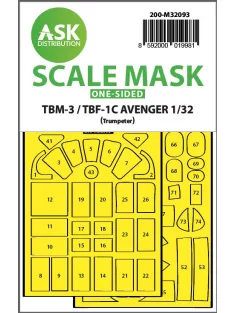   Art Scale - 1/32 TBM-3/TBF-1C one-sided express fit mask for Trumpeter
