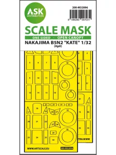   Art Scale - 1/32 B5N2 Kate open canopy - one-sided express mask for Infinity