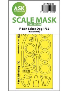   Art Scale - 1/32 F-86K Sabre Dog one-sided express fit mask for Kitty Hawk