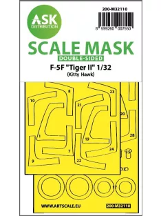   Art Scale - 1/32 F-5F Tiger II double-sided express fit mask for Kitty Hawk