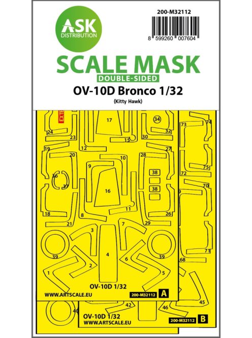 Art Scale - 1/32 OV-10D Bronco double-sided express fit mask for Kitty Hawk