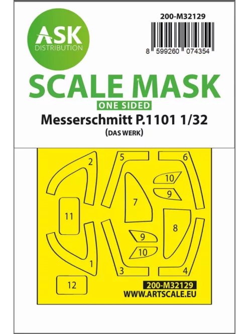 Art Scale - Messerschmitt P.1101  one-sided express fit mask for Kotare