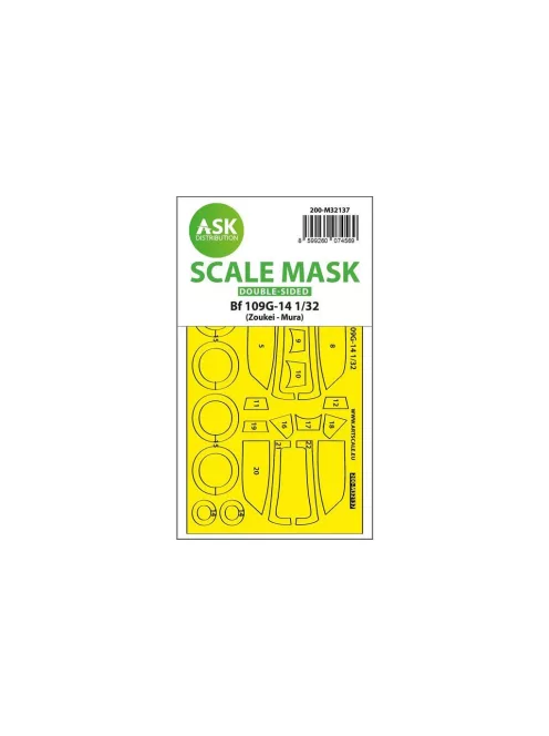 Art Scale - Bf 109G-14 double-sided express fit and self adhesive mask for SWS Zoukei - Mura