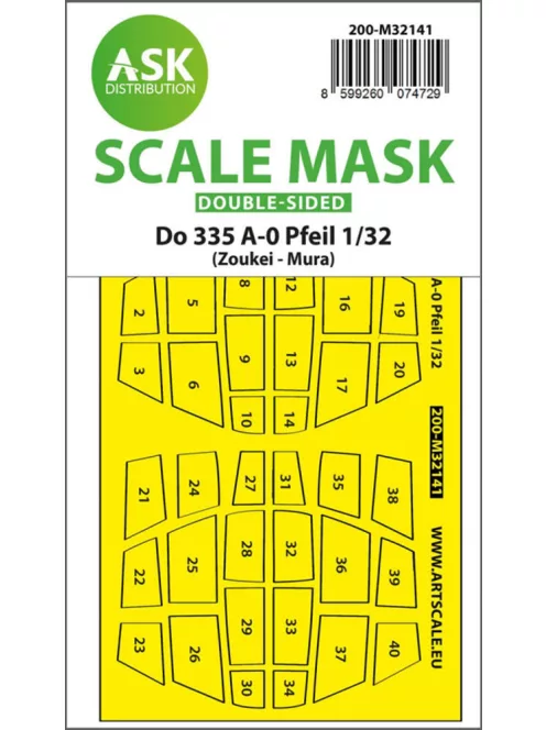 Art Scale - Dornier Do 335A-0 Pfeil double-sided mask for Zoukei Mura 