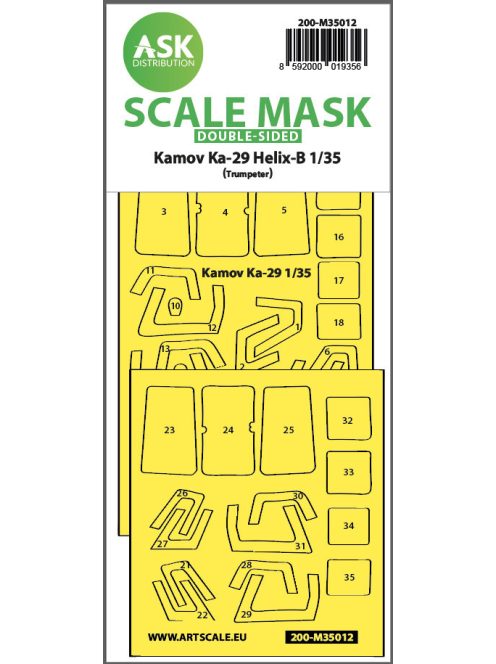 Art Scale - 1/35 Kamov Ka-29 Helix-B double-sided painting mask forTrumpeter