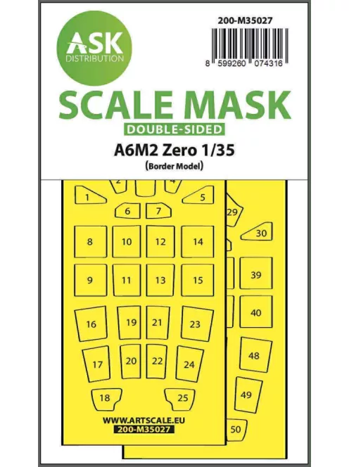 Art Scale - A6M2 Zero double-sided painting mask for Border Model