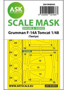   Art Scale - 1/48 F-14A Tomcat double-sided painting mask for Tamiya