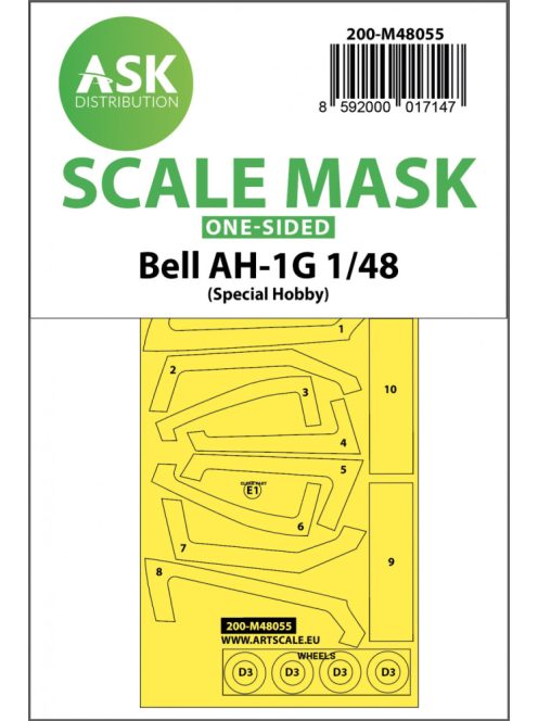 Art Scale - 1/48 Bell AH-1G one-sided express mask for Special Hobby