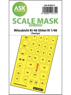   Art Scale - 1/48 Mitsubishi Ki-46 Shitei III  one-sided mask for Tamiya