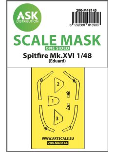   Art Scale - 1/48 Spitfire Mk.XVI one-sided express fit mask for Eduard