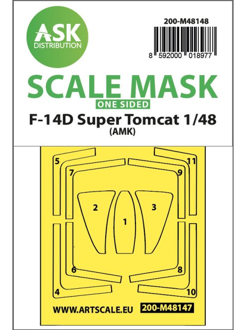 Art Scale - 1/48 F-14D Super Tomcat one-sided express fit mask for AMK
