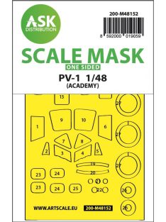   Art Scale - 1/48 PV-1 Ventura one-sided express fit mask for Academy